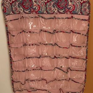 cute pink print organizer